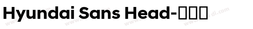 Hyundai Sans Head字体转换